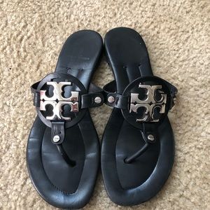 Black Tory Burch miller sandals